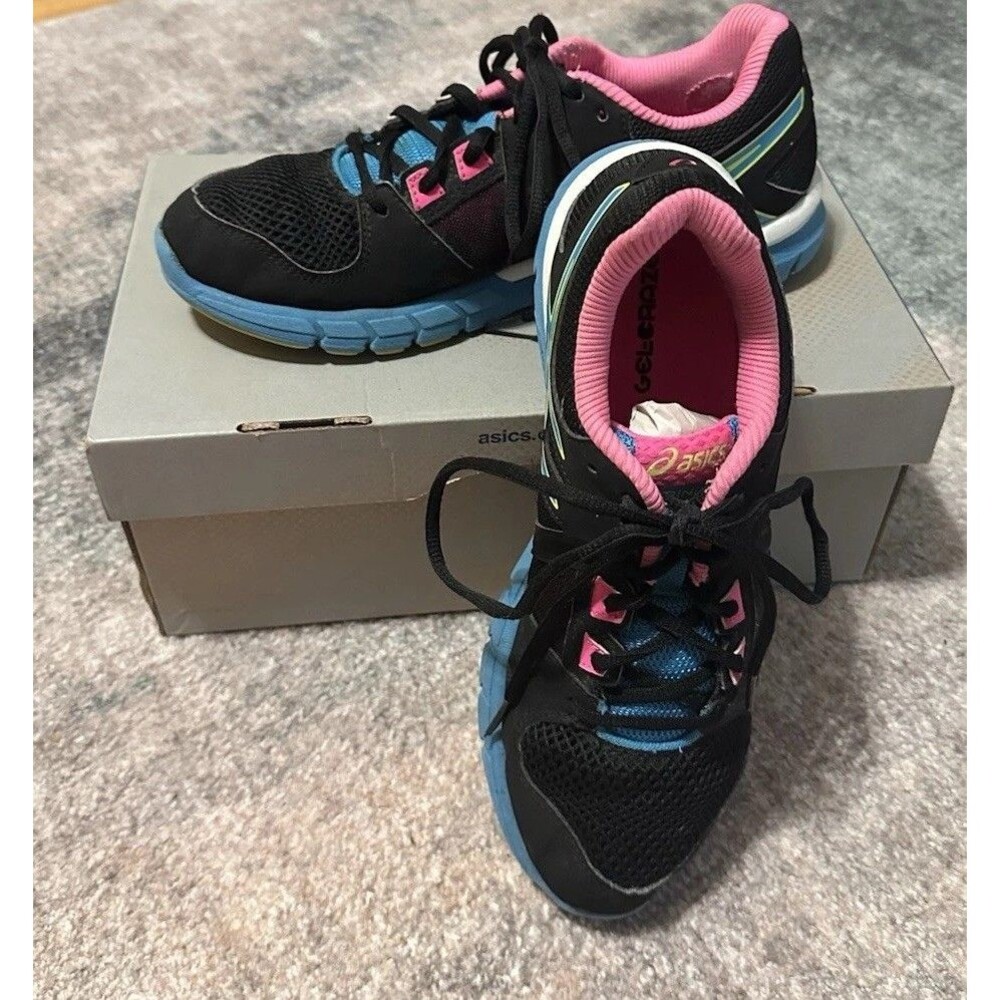 ASICS GEL-Craze TR 3 Women's Size 7.5 Cross Training Shoes Black Pink S653J EUC